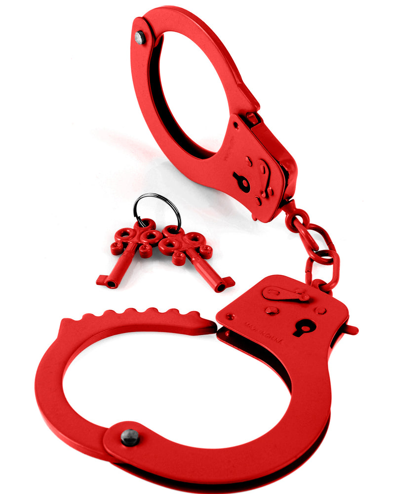 Fetish Fantasy Series Metal Handcuffs - Red