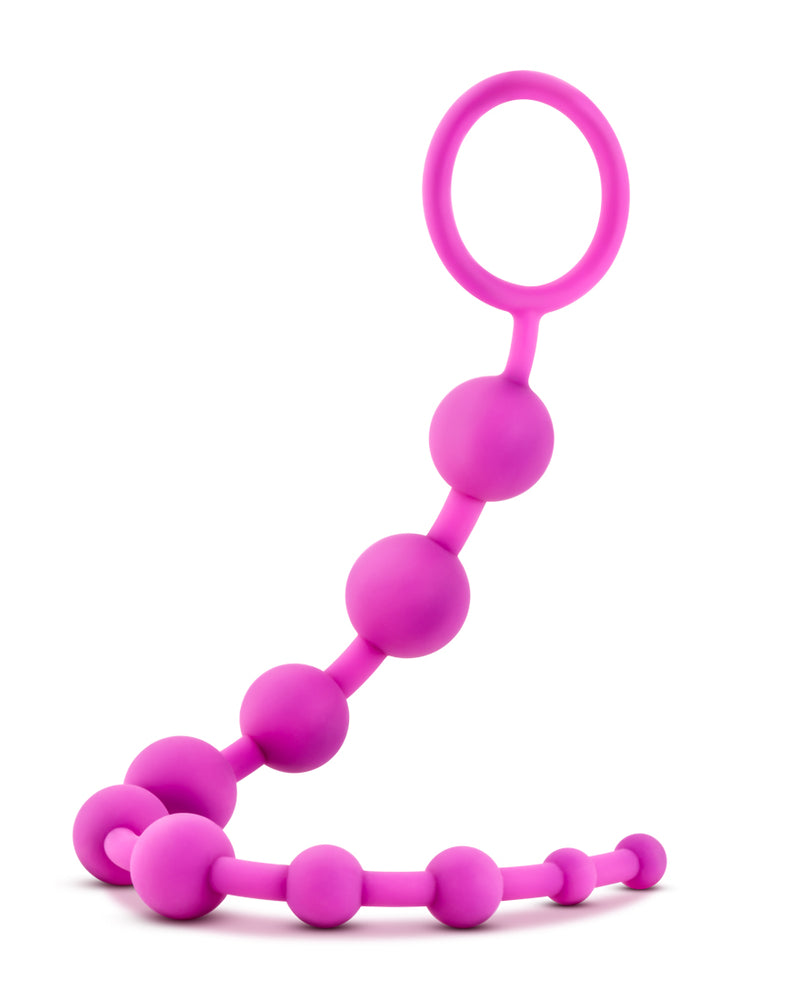 "Luxe Silicone 10 Beads - Fuchsia BL-11000"