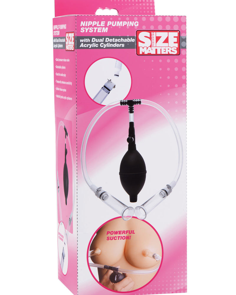 Nipple Pumping System With Detachable Cylinders
