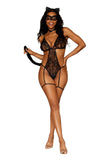 Frisky Kitty - One Size - Black