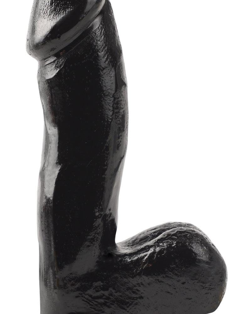 "Basix Rubber Works - 6.5 Inch Dong With Suction Cup - Black PD4220-23"