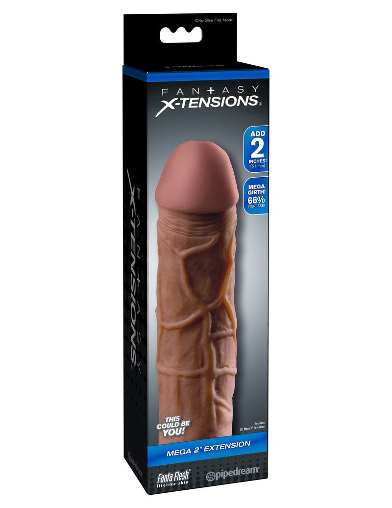 "Fantasy X-Tension Mega 2-Inch Extension - Brown PD4114-29"