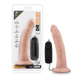 Dr. Skin - Dr. Dave - 7 Inch Vibrating Cock With Suction Cup - Vanilla Ea