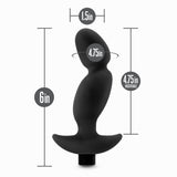 Anal Adventures- Platinum - Silicone Vibrating Prostate Massager 04-Black