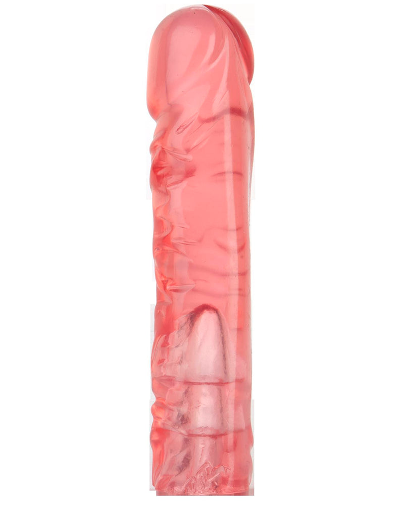 Vac-U-Lock 8 Inch Crystal Jellies Dong - Pink