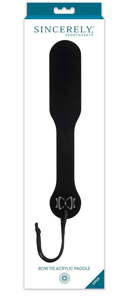 "Bow Tie Acrylic Paddle - Black SS520-26"