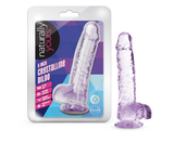 Naturally Yours - 6 Inch Crystalline Dildo - Amethyst