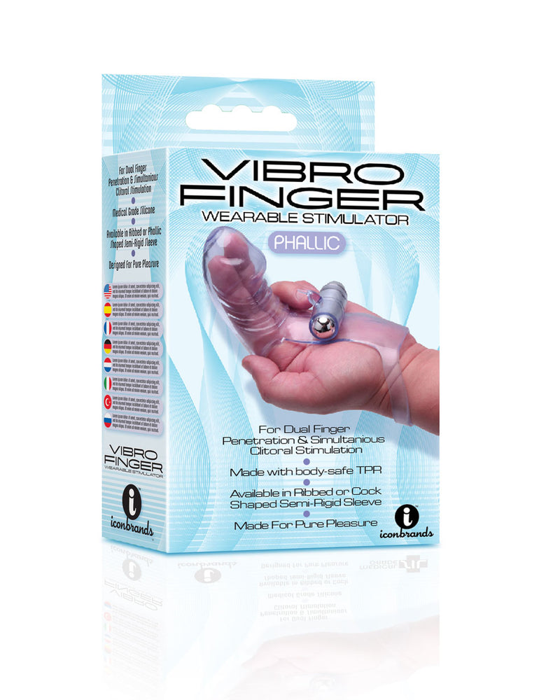 "Vibro Finger Wearable Stimulator - Purple ICB2652-2"