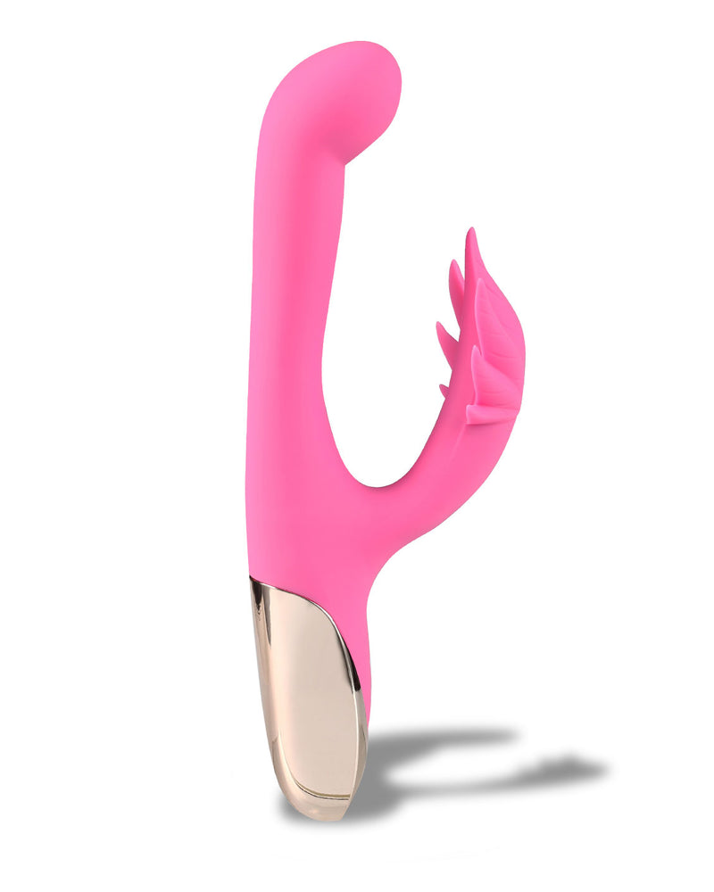 Maui 420 Series - Dual Motor G-Spot Pot Leaf - Rechargeable Vibrator - Pink