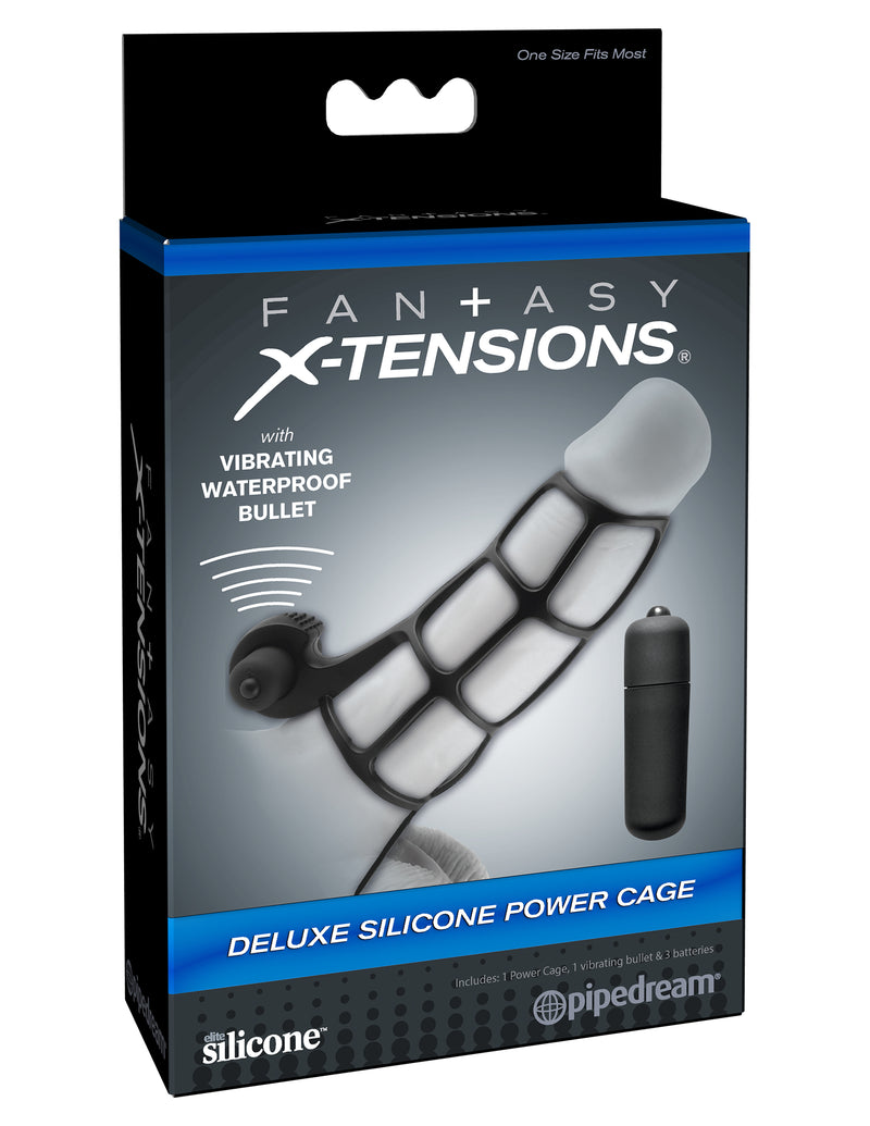 "Fantasy X-Tensions Deluxe Silicone Power Cage - Black PD4142-23"