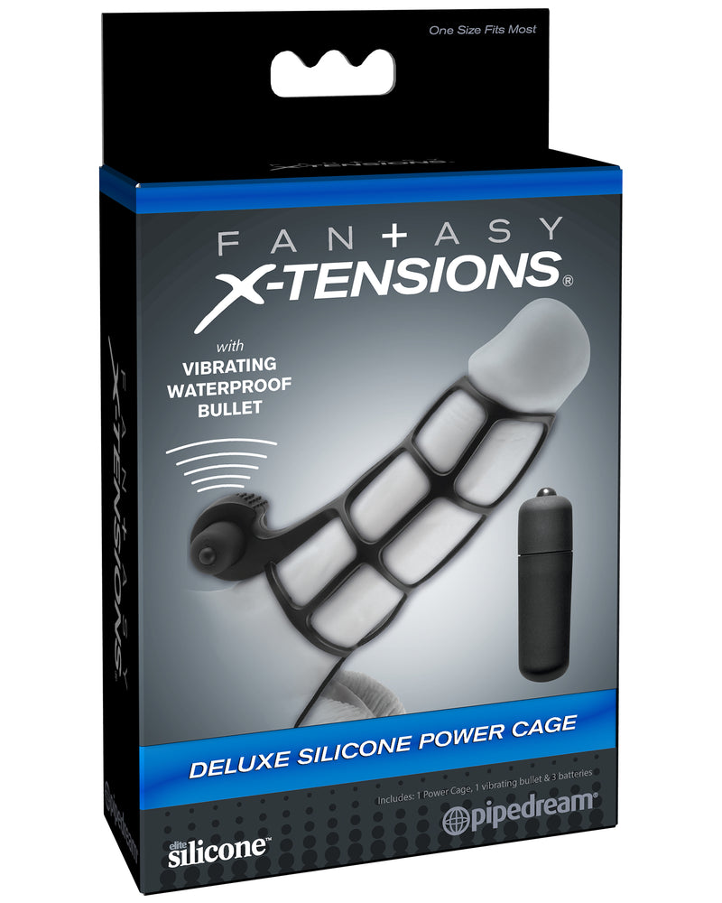 "Fantasy X-Tensions Deluxe Silicone Power Cage - Black PD4142-23"