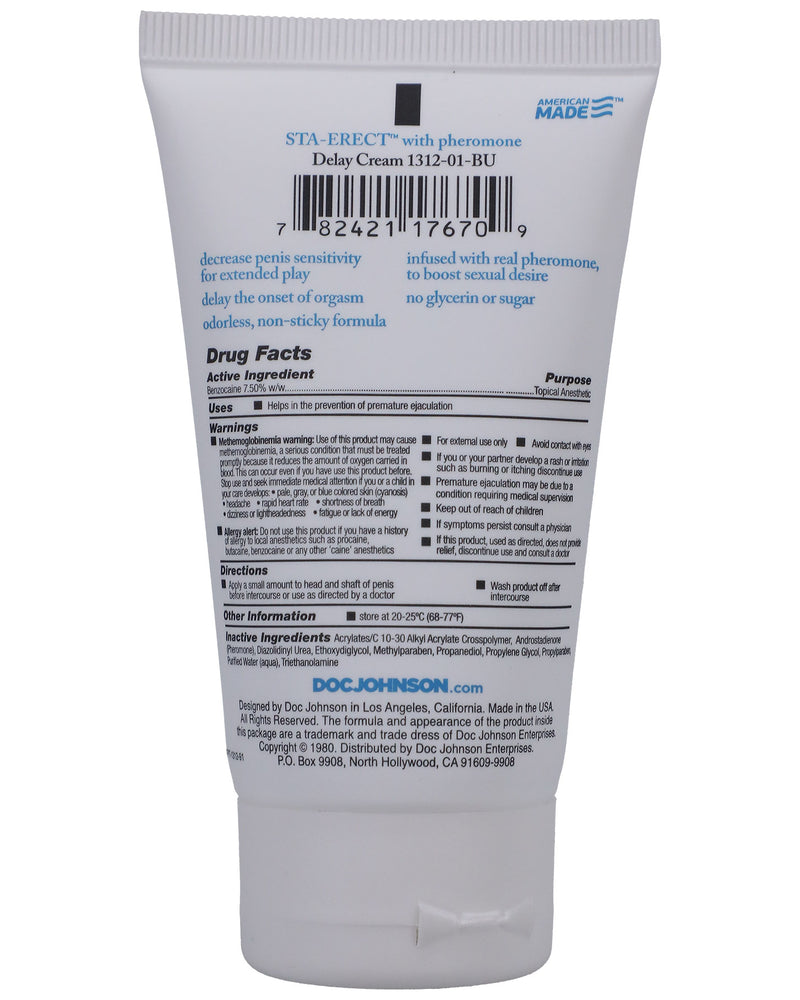 "Sta-Erect Delay Cream for Men - 2 Oz. - Bulk DJ1312-01-BU"