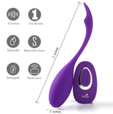 Syrene Remote Control Luxury USB Rechargeable Bullet Vibrator - Purple