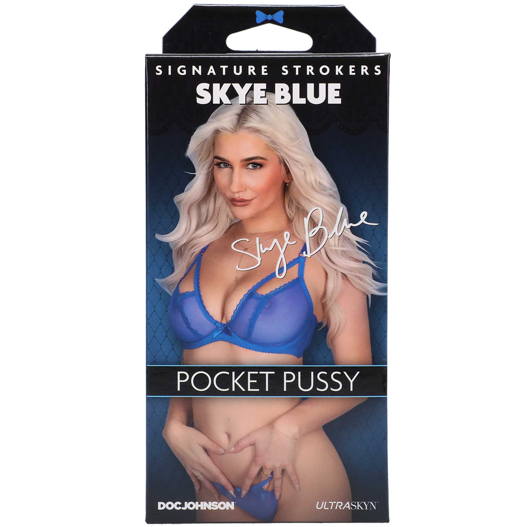 "Signature Strokers - Skye Blue - Ultraskyn Pocket Pussy - Vanilla DJ5510-40-BX"