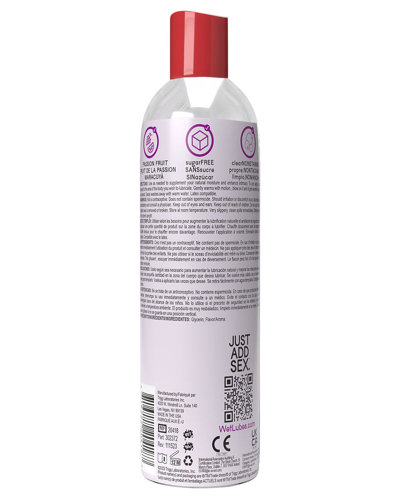 "Wet Warming Fun Flavors - Passion Fruit - 4 in 1 Lubricant 4 Oz WT20418"
