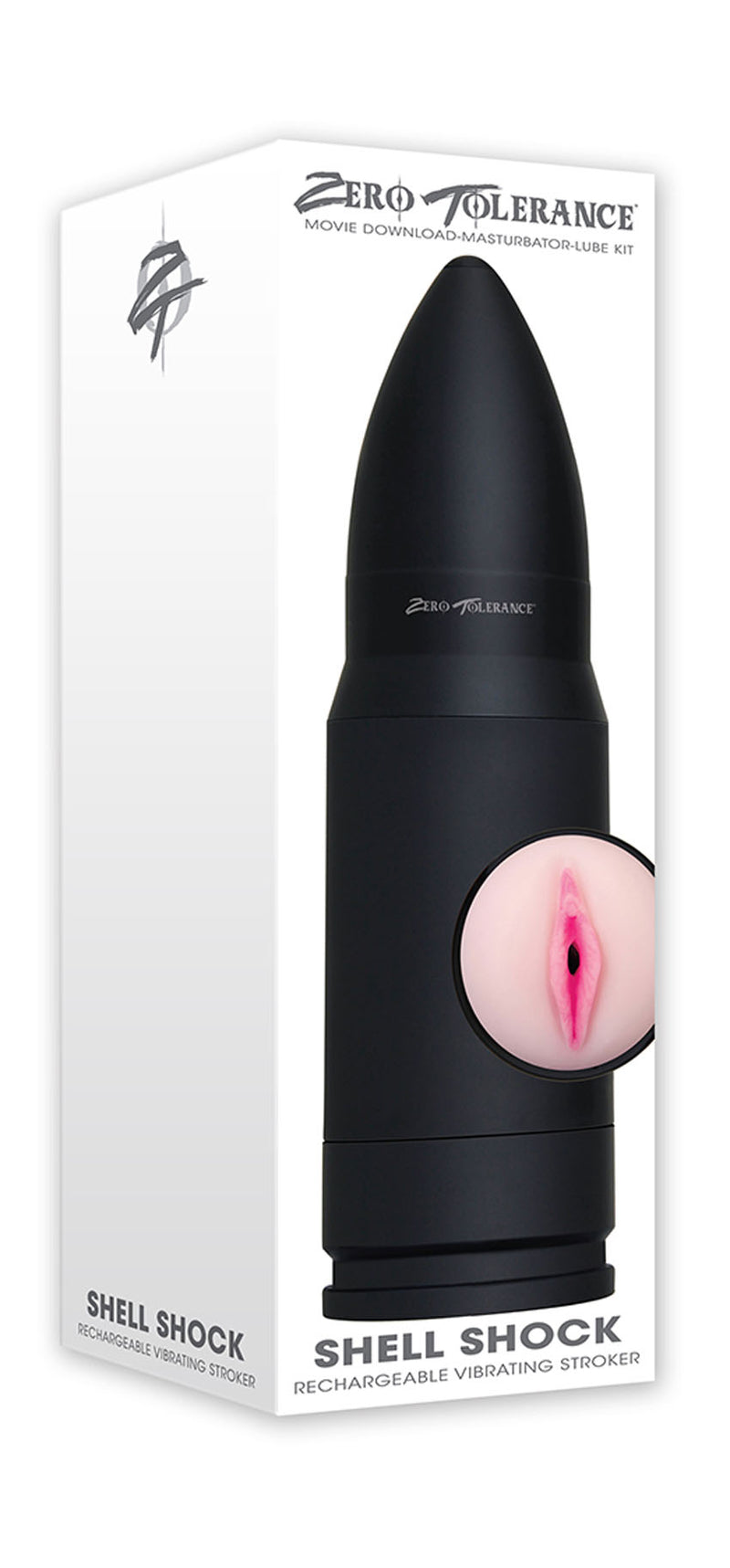 "Shell Shock Rechargeable Vibrating Stroker ZE-MS-5194-2"