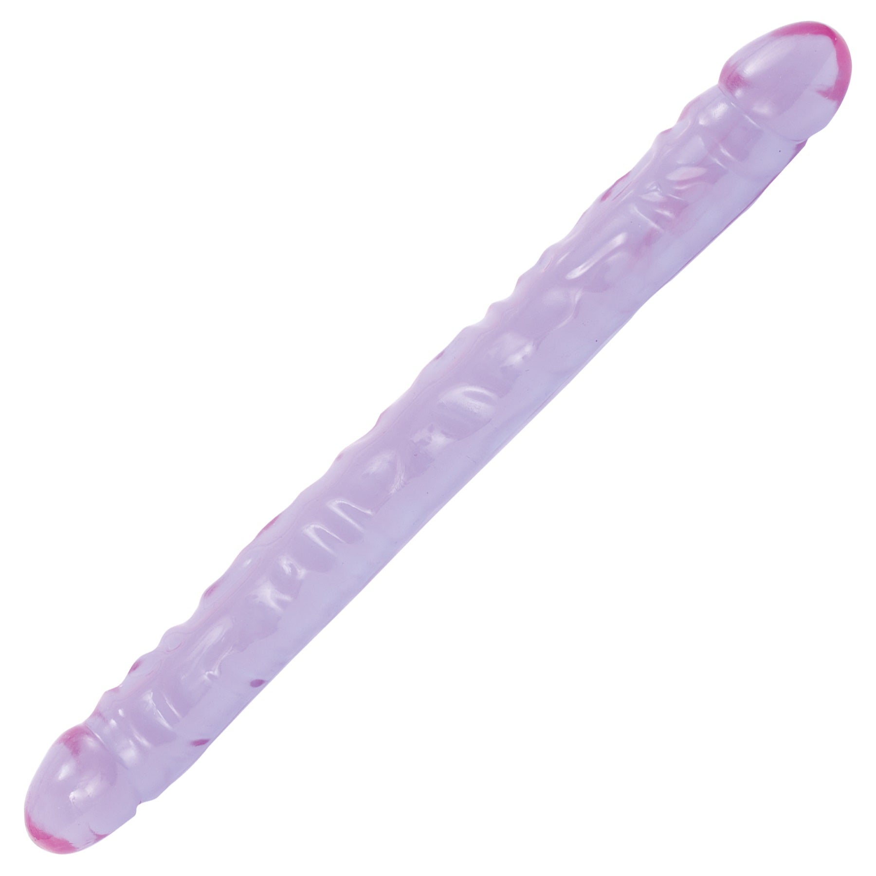 "Crystal Jellies 18 Inch Double Dong - Purple DJ0287-06"