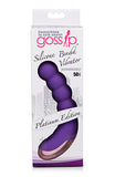 Silicone Beaded Vibrator - Violet