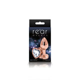 "Rear Assets - Rose Gold Heart - Small - Clear NSN0963-11"