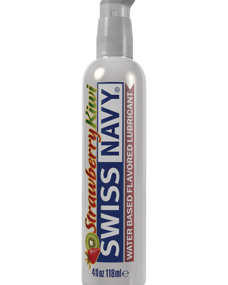 "Swiss Navy Flavors Water Based Lubricant - Strawberry Kiwi 4 Fl. Oz. MD-SNFSK4"