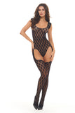 "Diamond Hour Bodystocking Black - Os RR-7116BLKOS"