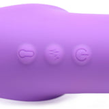 10x Ergo- Fit G-Pulse Inflatable and Vibrating Strapless Strap- on - Purple