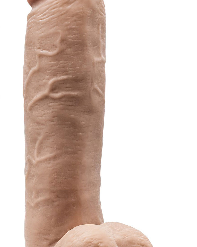 Dr. Skin - Mr. Mister - 10.5 Inch Dildo With Balls - Beige