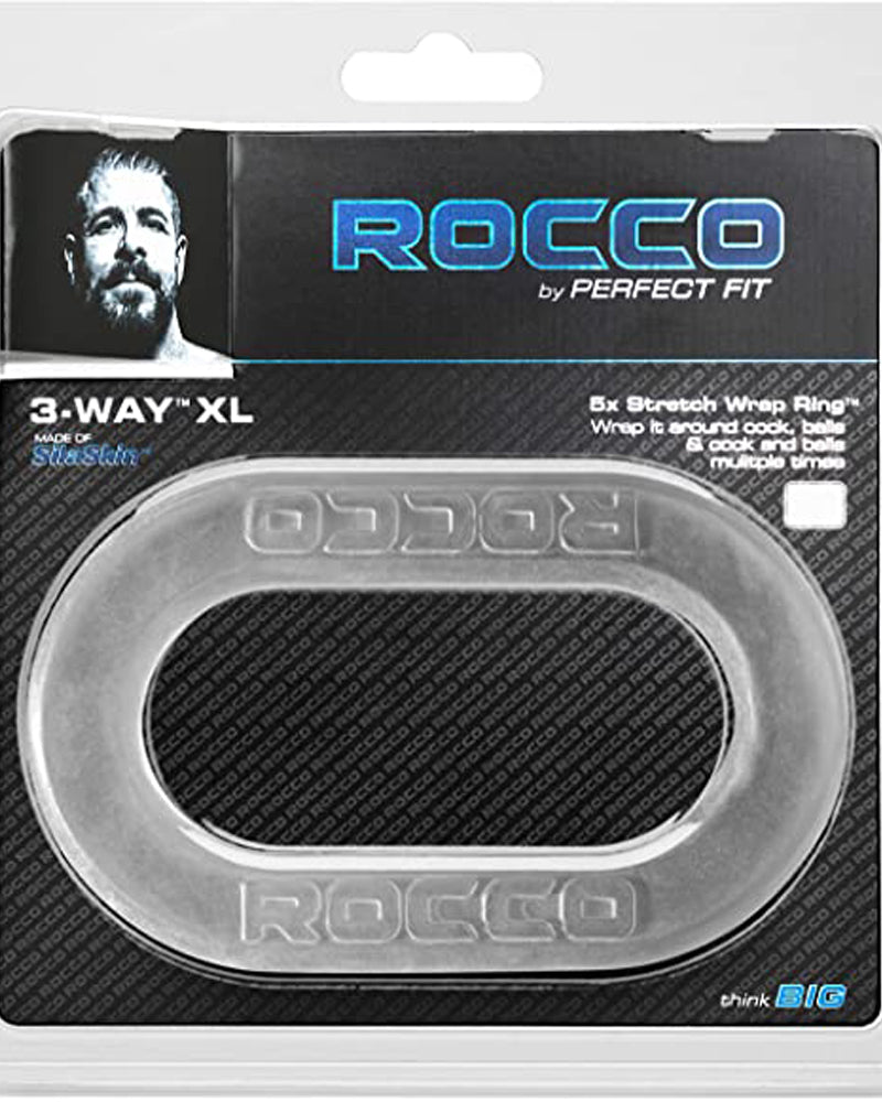The Rocco 3-Way XL Wrap Ring - Clear