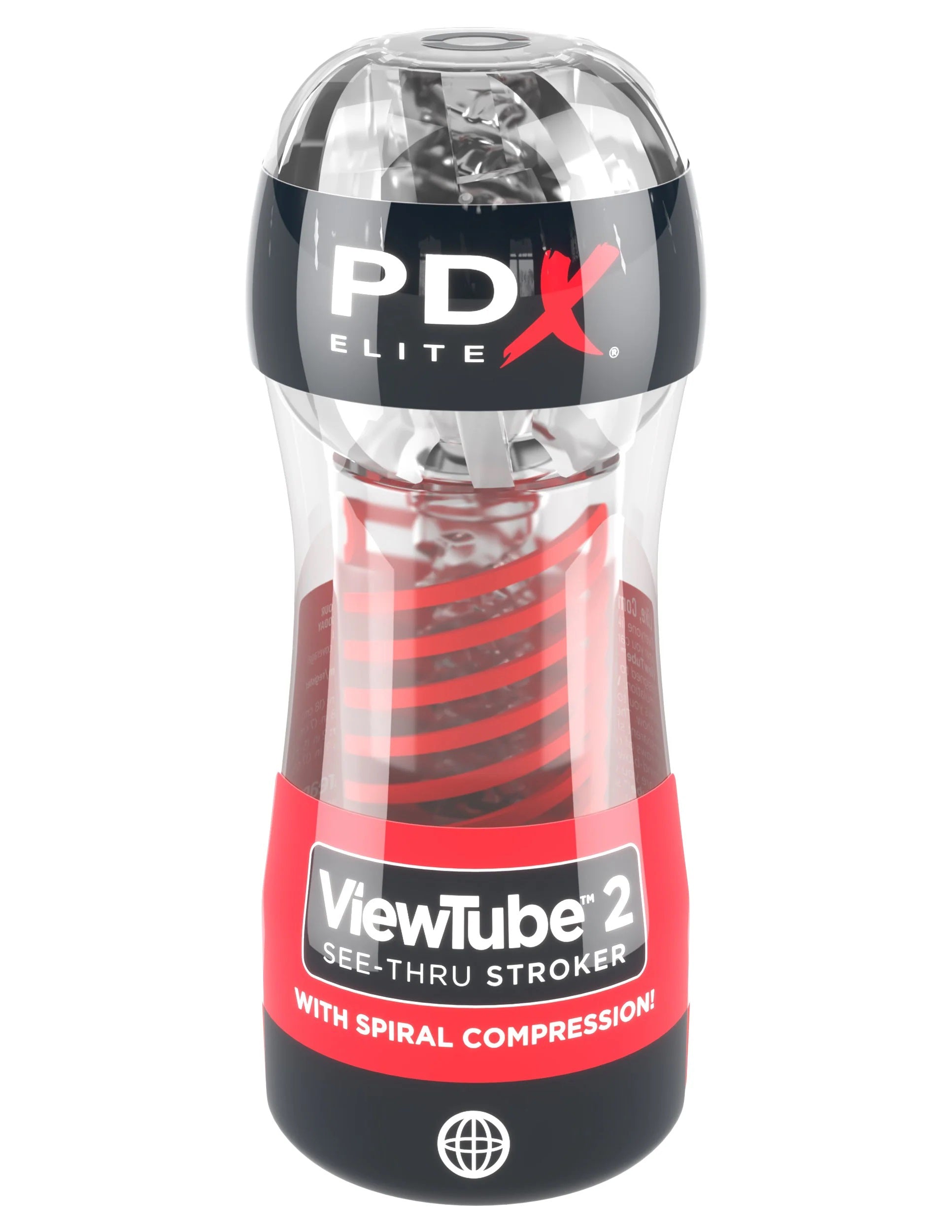 "Pdx Elite Viewtube 2 Stroker - Clear PDRD544"