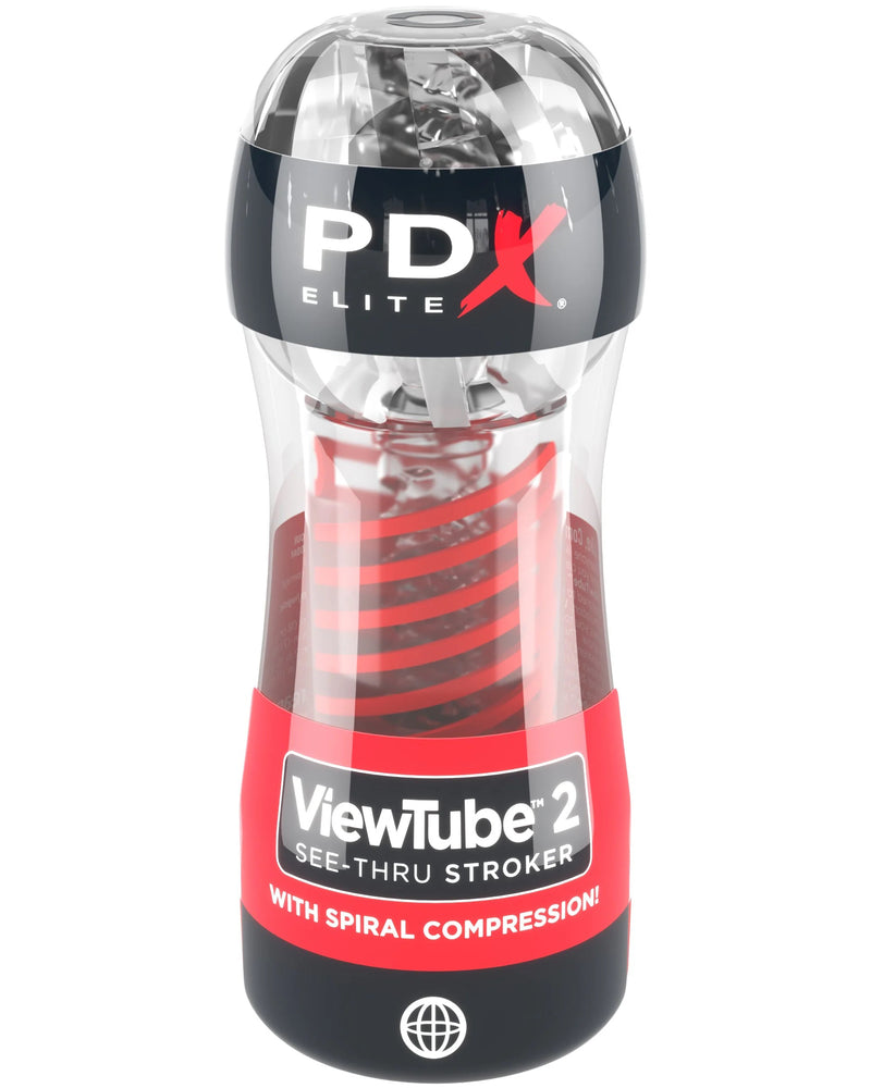 "Pdx Elite Viewtube 2 Stroker - Clear PDRD544"