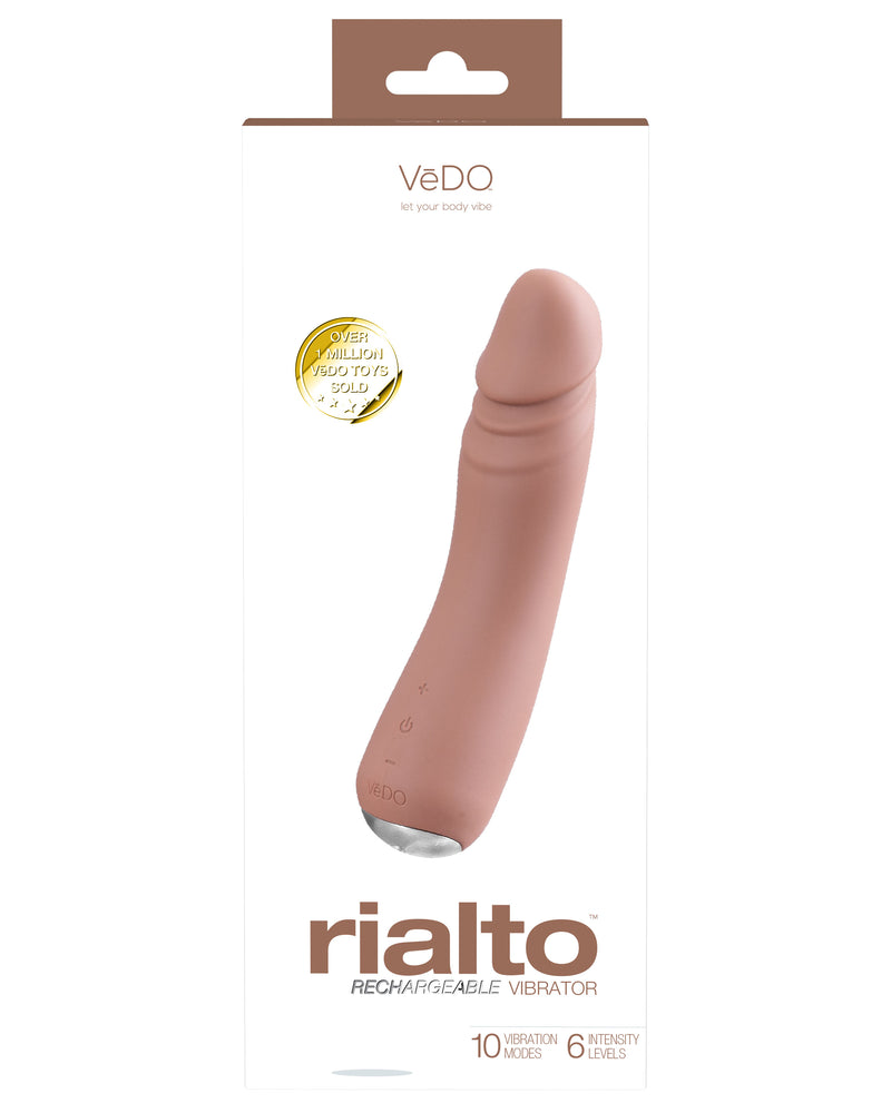 Rialto Rechargeable Vibrator - Mocha