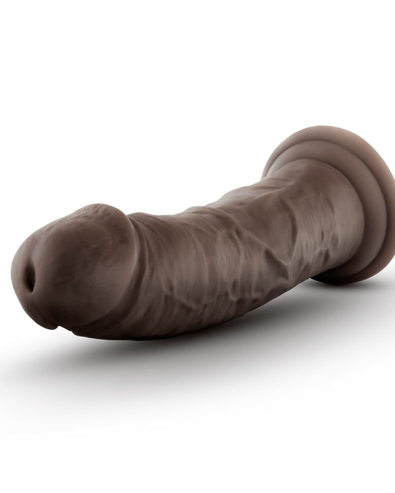 Au Naturel - 8 Inch Dildo With Suction Cup - Chocolate