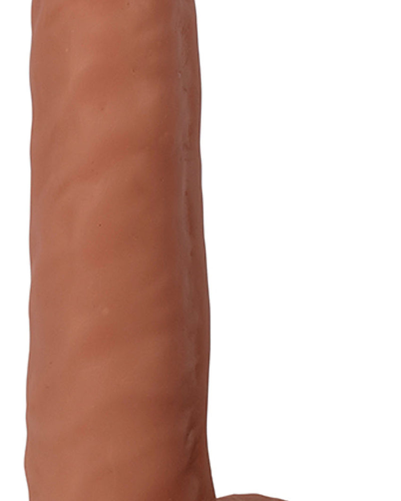 8 Inch Slim Dong With Balls - Vanilla