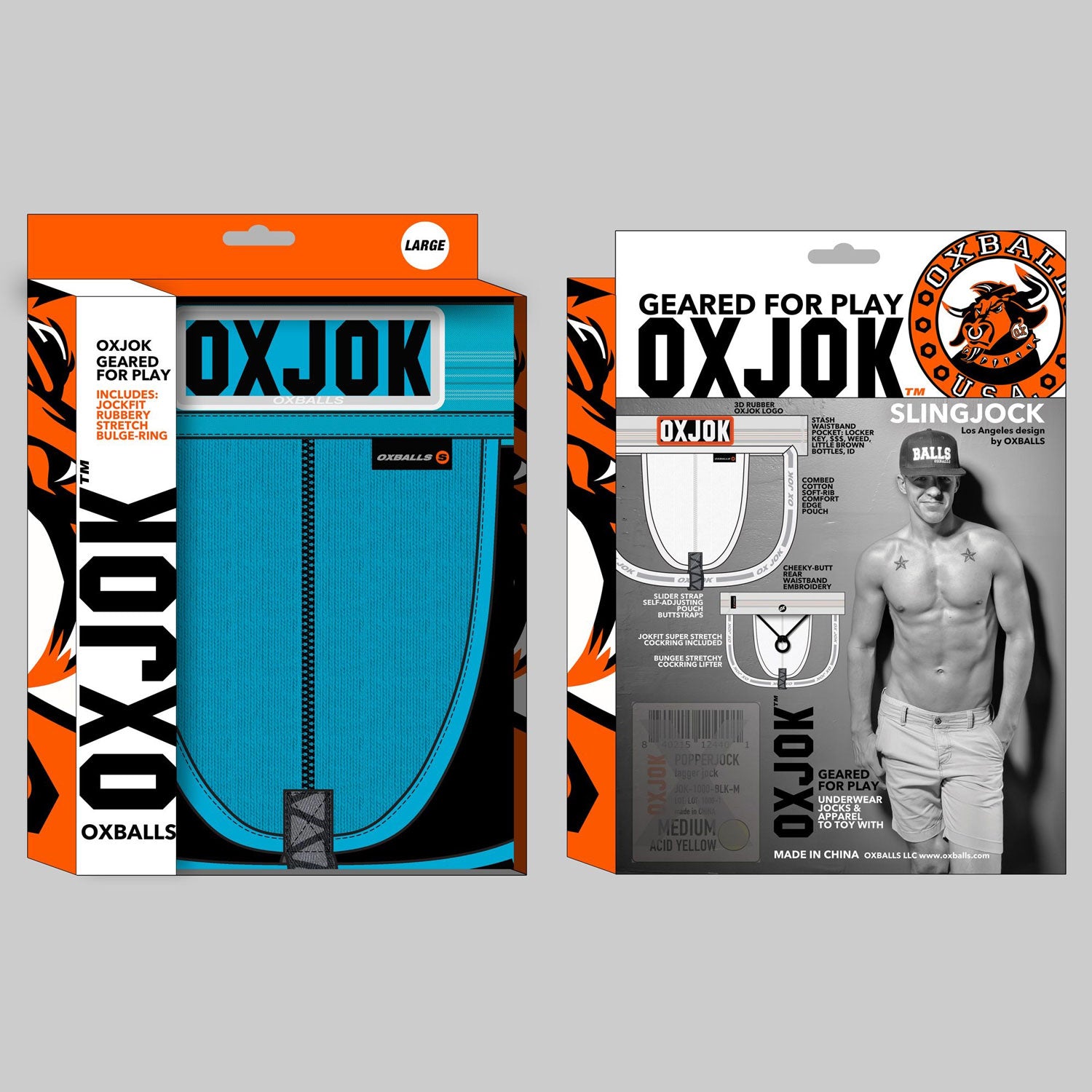 "Slingjock Upthrust Slider-Strap Jock Pool Xl OX-JOK-1000-POL-XL"