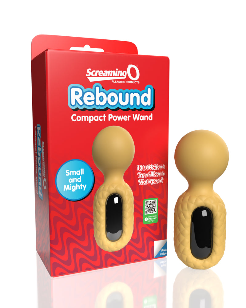 Screaming O Rebound Compact Power Wand - Bumblee Yellow