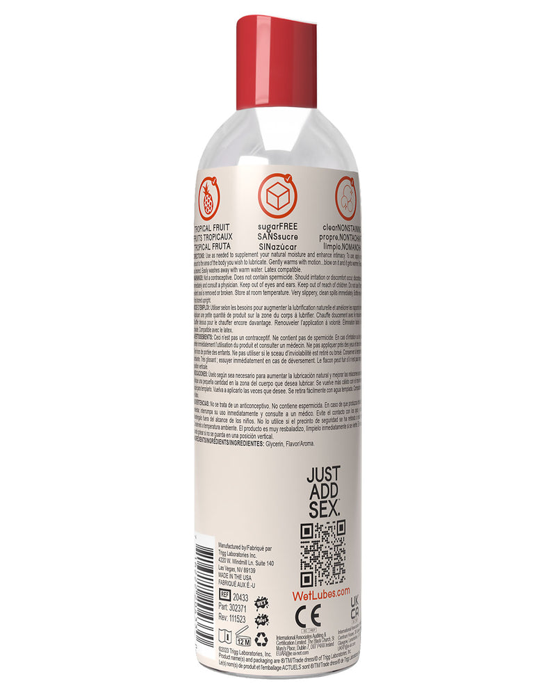 "Wet Warming Fun Flavors - Tropical Fruit - 4 in 1 Lubricant 4 Oz WT20433"