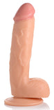 Pop Pecker 8.25 Inch Dildo With Balls - Light