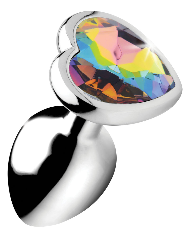 "Rainbow Prism Heart Anal Plug - Small BTYS-AG374-SML"
