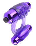 "Fantasy C-Ringz Duo-Vibrating Super Ring Purple PD5863-12"