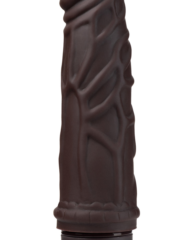 Dr. Skin Silicone - Dr. Robert - 7 Inch Vibrating Dildo - Brown