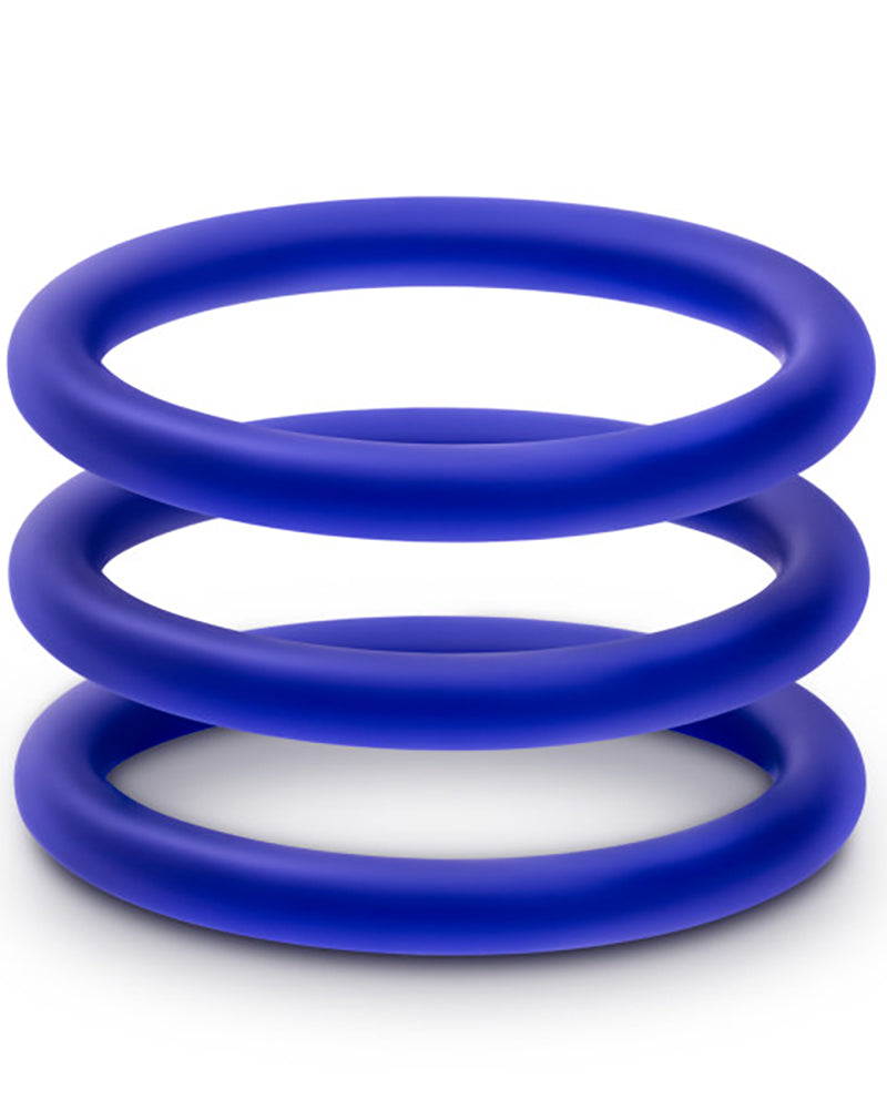 Performance - Vs1 Pure Premium Silicone Cockrings - Medium - Indigo