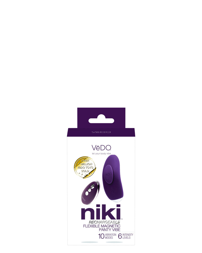 Niki Rechargeable Flexible Magnetic Panty Vibe - Purple