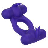 Silicone Rechargeable Triple Orgasm Enhancer - Purple