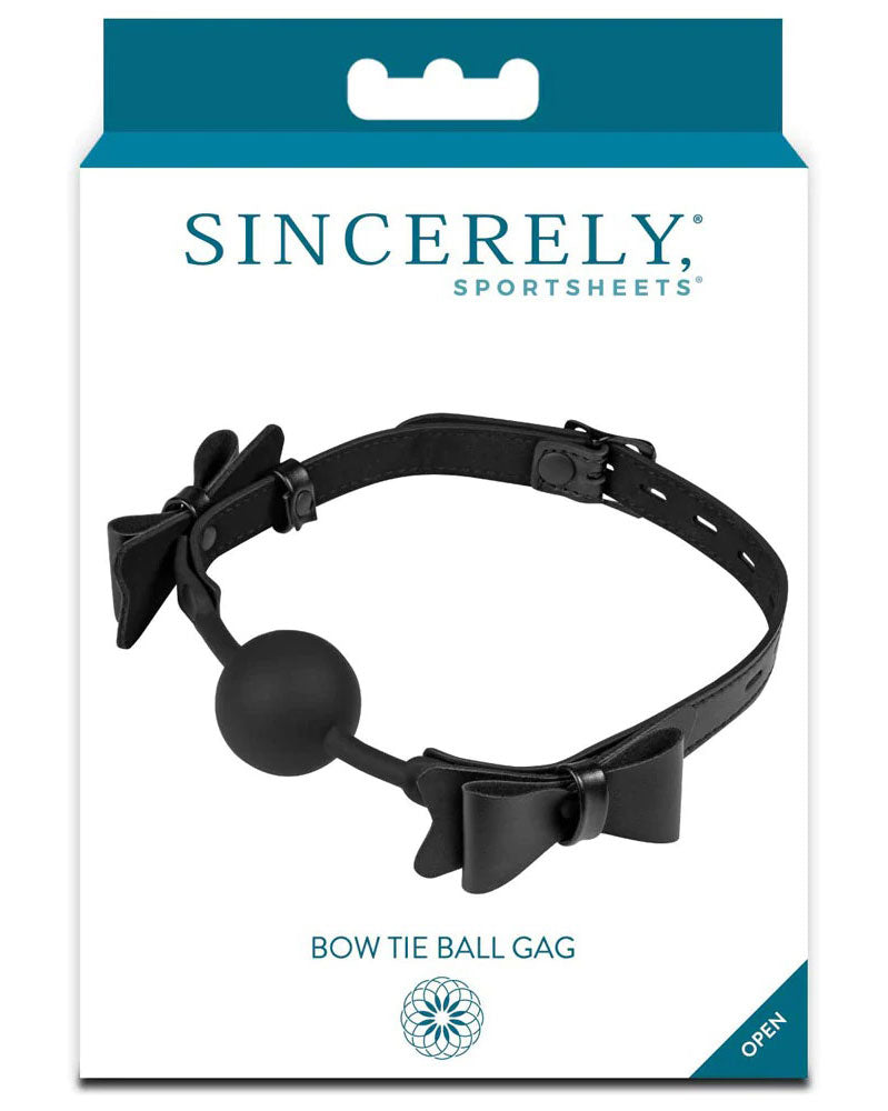 "Bow Tie Ball Gag - Black SS520-25"