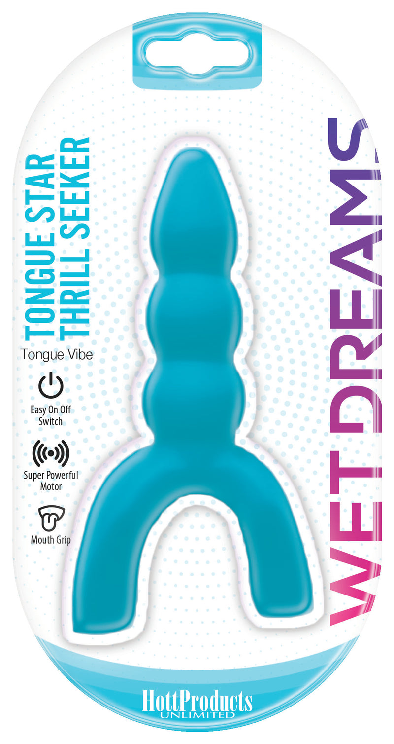 "Tongue Star Thrill Seaker Tongue Vibe - Blue HTP3271"