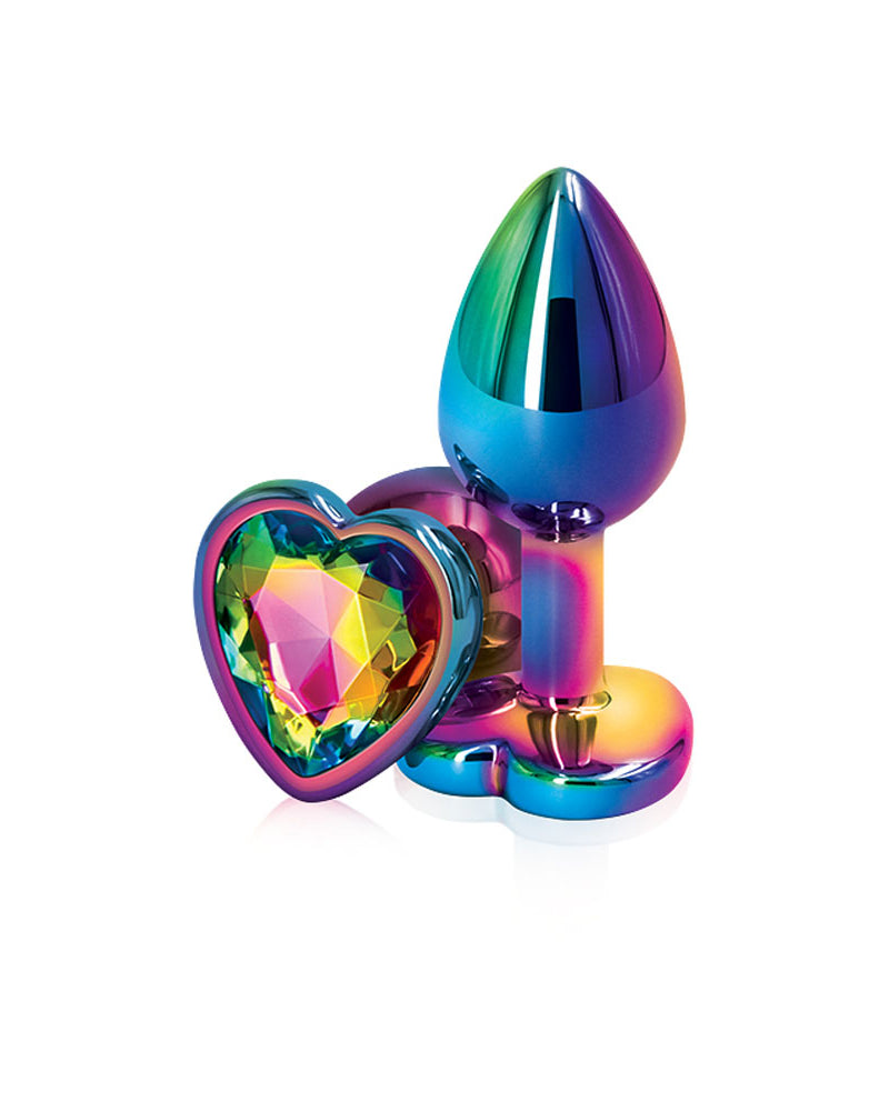 Rear Assets - Multicolor Heart - Small - Rainbow