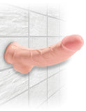 "King Cock Plus Triple Density 8 Inch Cock With Balls - Flesh PD5719-21"