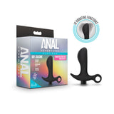 Anal Adventures- Platinum - Silicone Vibrating Prostate Massager 01 - Black