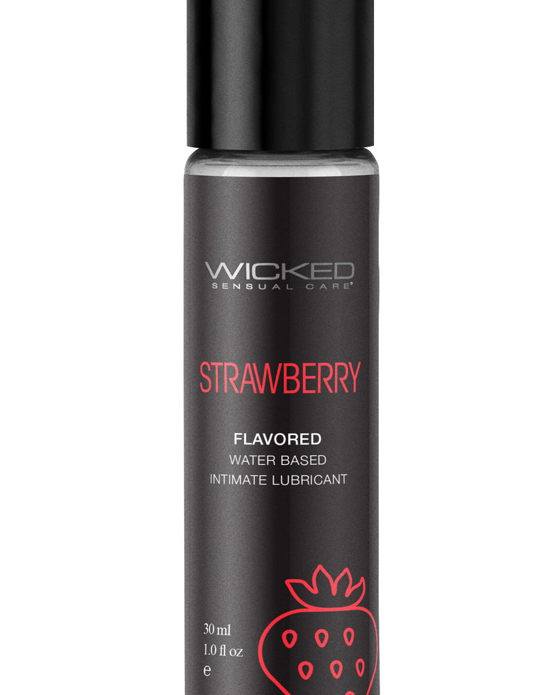 "Aqua Strawberry Flavored Water Based Intimate Lubricant - 1 Fl. Oz. WS-90411"