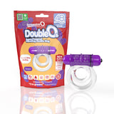 Screaming O 4b - Double O Super Powered Vibrating Double Ring - Grape